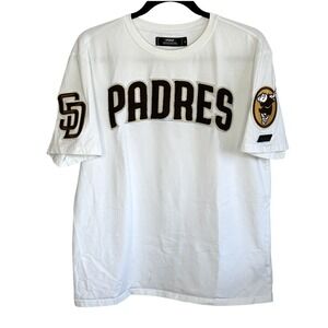 San Diego Padres Pro Standard T Shirt Large MLB Baseball Embossed Logo Crew Lux